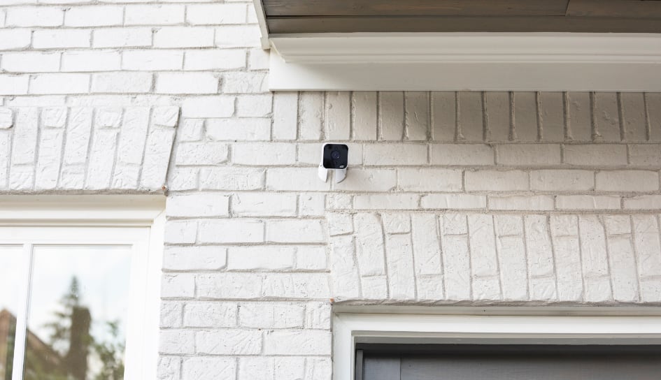 ADT outdoor camera on a Lancaster home